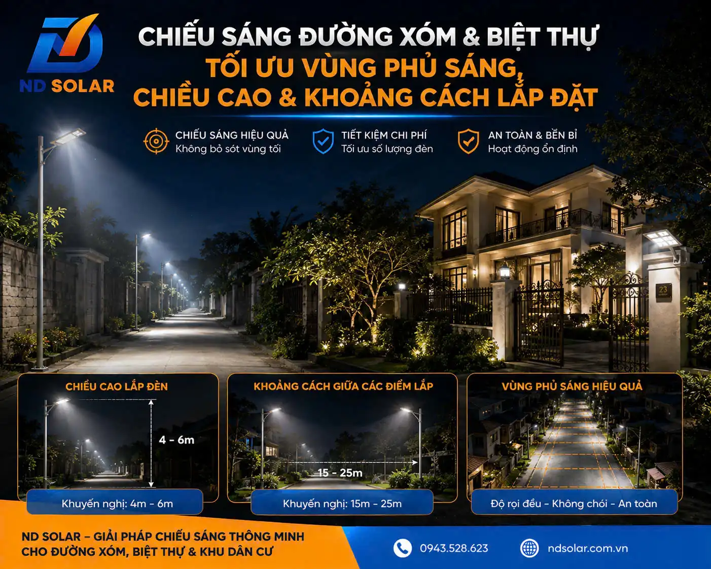 Đèn Năng Lượng Mặt Trời Tại Từ Sơn: Chọn Đúng Đèn, Tiết Kiệm Chi Phí